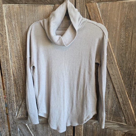 Maeve Sweaters - Anthropologie Maeve Shirt Women's Size‎ XS Gray Waffle Knit Turtle Neck Tunic